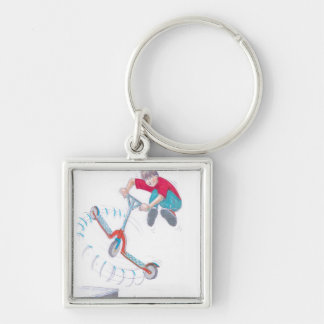 micro scooter microscooter trick cartoon key ring