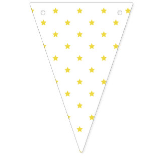 Micro Stars Golden Yellow - White Bunting