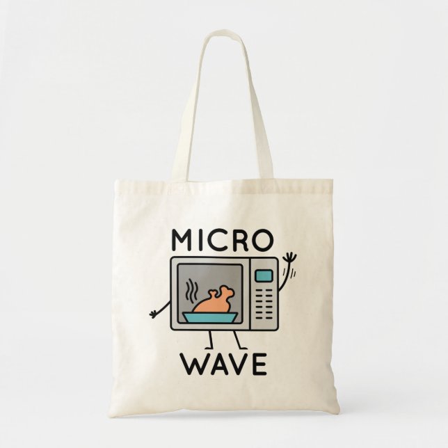 Micro Wave Tote Bag (Front)