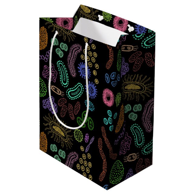 Microbes Medium Gift Bag (Back Angled)