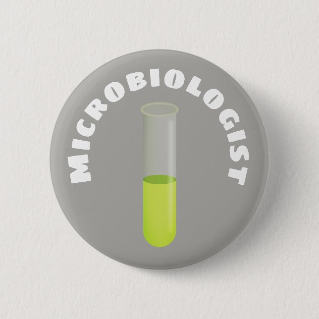 Microbiologist 6 Cm Round Badge (Front)