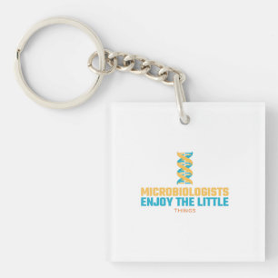Microbiologists Enjoy The Little Things Key Ring