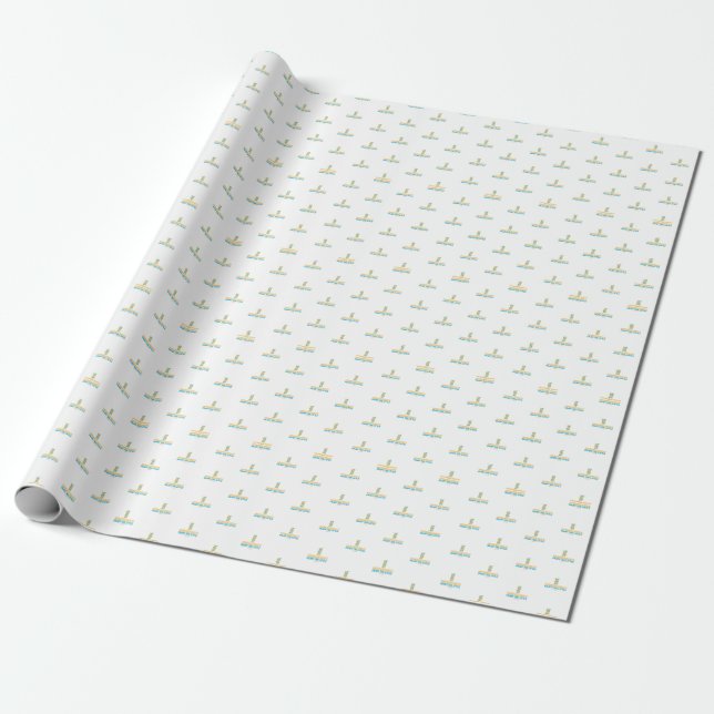 Microbiologists Enjoy The Little Things Wrapping Paper (Unrolled)