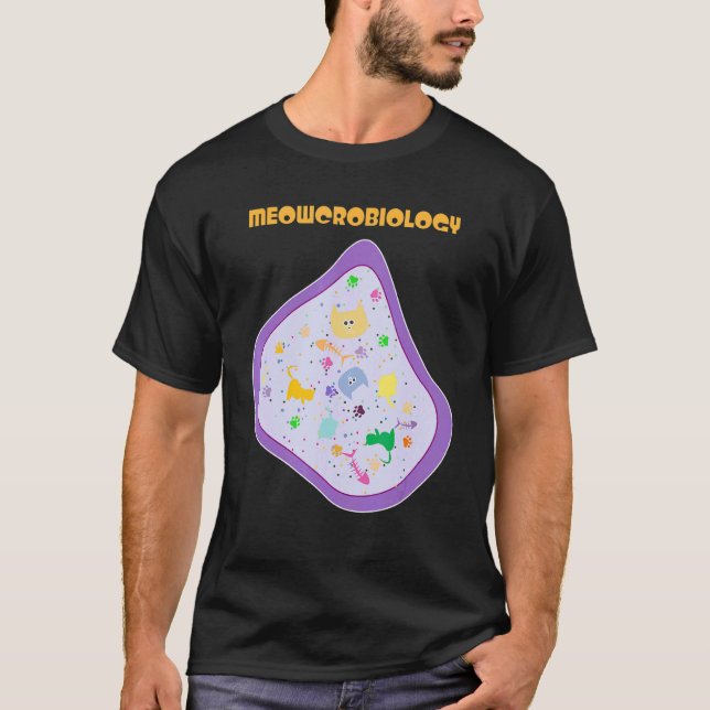 Microbiology Cat Owner Science Future Scientist T-Shirt (Front)