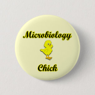 Microbiology Chick 6 Cm Round Badge