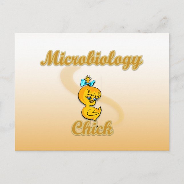 Microbiology Chick Postcard (Front)