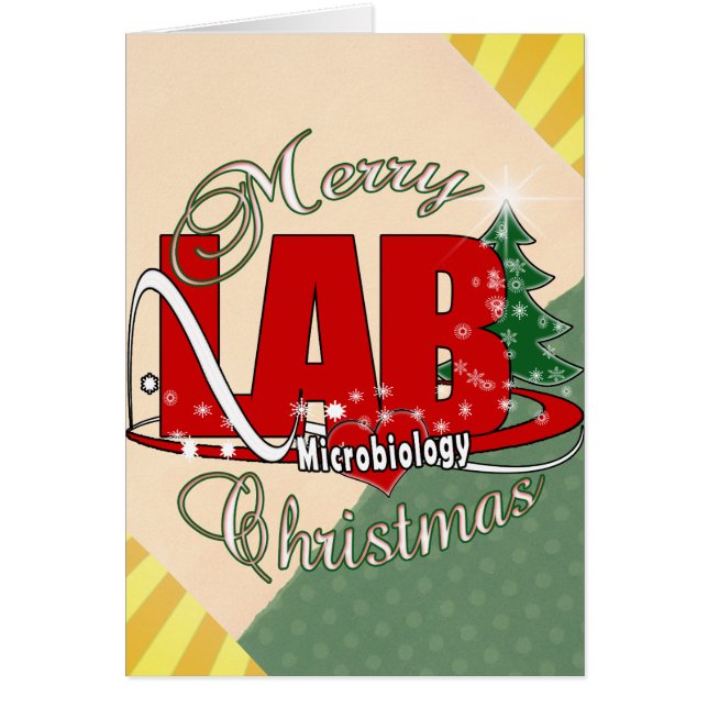 MICROBIOLOGY CHRISTMAS MEDICAL LABORATORY TECH (Front)