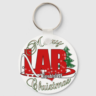 MICROBIOLOGY CHRISTMAS MEDICAL LABORATORY TECH KEY RING