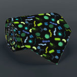 Microbiology - Color on Black Tie<br><div class="desc">A beautiful rendition of what the gut lining may look like — there’s microbes inside all the time!</div>