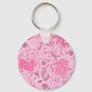 Microbiology In Pink Key Ring