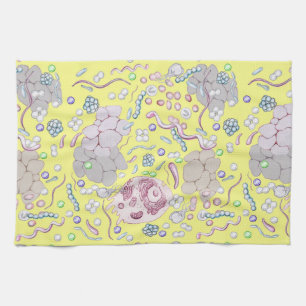 Microbiology In Yellow Tea Towel
