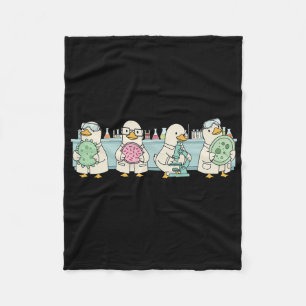 Microbiology Lab Tech Science Biology Teacher Sill Fleece Blanket