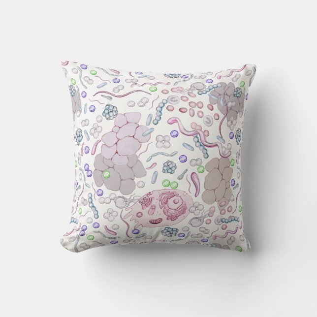 Microbiology Pattern Cushion (Front)