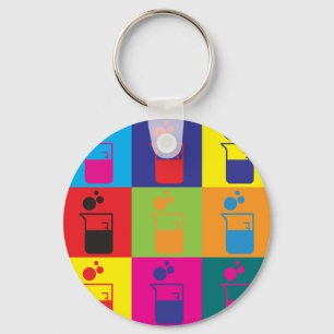 Microbiology Pop Art Key Ring