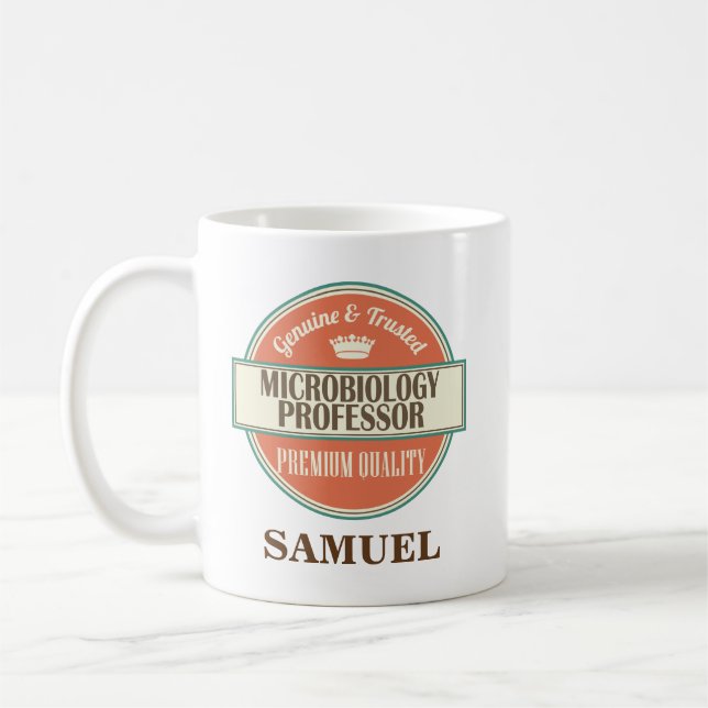 Microbiology Professor Personalised Mug Gift (Left)