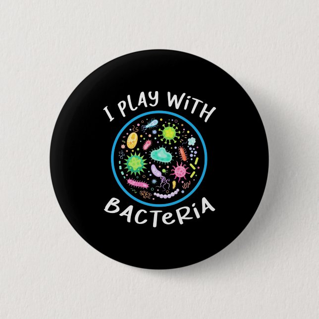 Microbiology Science Teacher 6 Cm Round Badge (Front)