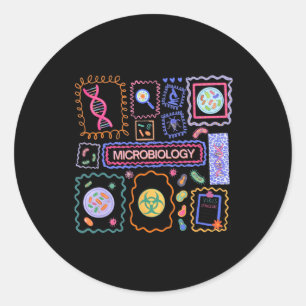 Microbiology Science Teacher Infection Control Nur Classic Round Sticker