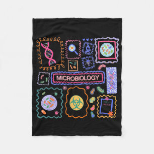 Microbiology Science Teacher Infection Control Nur Fleece Blanket