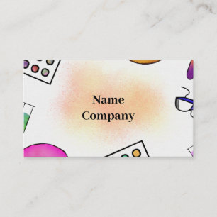Microbiology + Splatter Business Cards