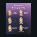 Microblading Aftercare Instruction Elegant Purple  Flyer<br><div class="desc">Microblading Aftercare Instruction Modern Purple Flyers.</div>