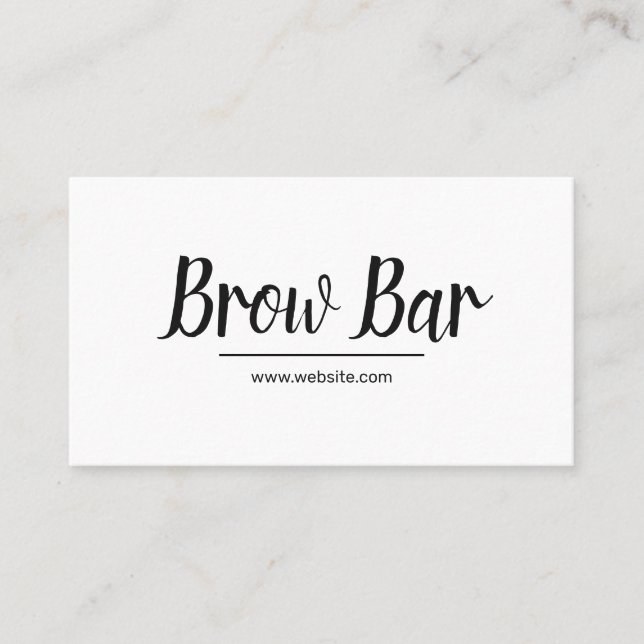 Microblading Brows & Lashes, Eyelash Extensions Bu Business Card (Front)