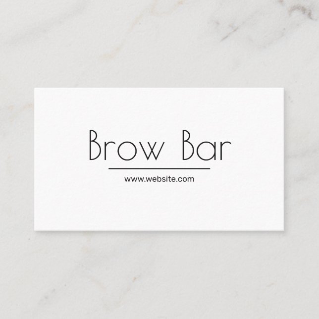 Microblading Brows & Lashes, Eyelash Extensions Bu Business Card (Front)