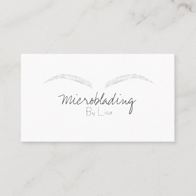 Microblading Business Card (Front)