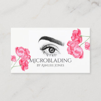 Microblading  Eyebrows & Lashes Business Card