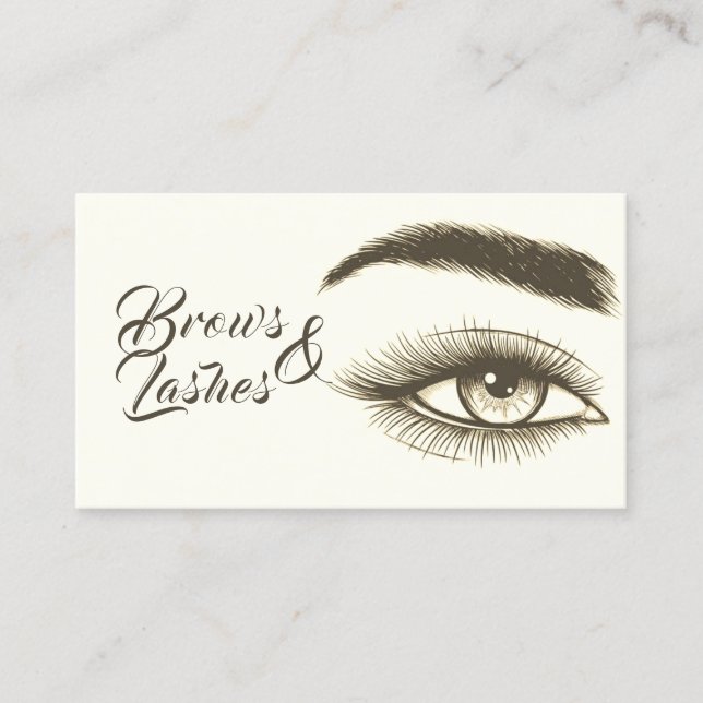 Microblading , Eyebrows, Lashes,  Permanent Makeup Business Card (Front)