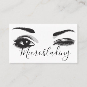 Microblading , Eyebrows, Tattoo, Permanent Makeup Business Card