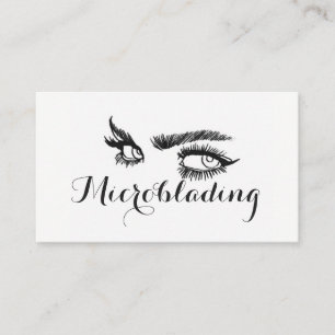Microblading , Eyebrows, Tattoo, Permanent Makeup Business Card