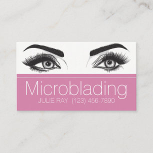 Microblading , Eyebrows, Tattoo, Permanent Makeup Business Card