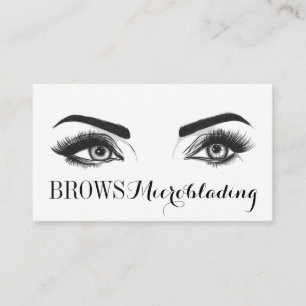 Microblading , Eyebrows, Tattoo, Permanent Makeup Business Card