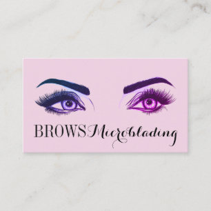 Microblading , Eyebrows, Tattoo, Permanent Makeup Business Card
