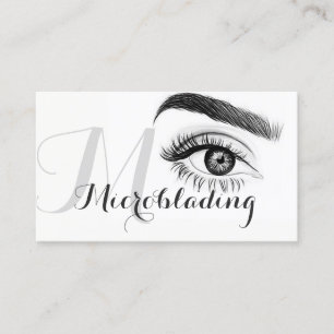 Microblading , Eyebrows, Tattoo, Permanent Makeup Business Card
