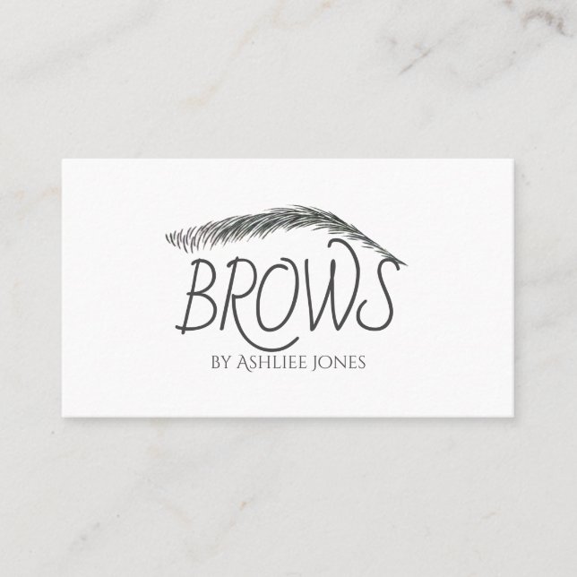 Microblading , Eyebrows, Tattoo, Permanent Makeup Business Card (Front)