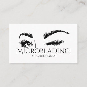 Microblading , Eyebrows, Tattoo, Permanent Makeup Business Card