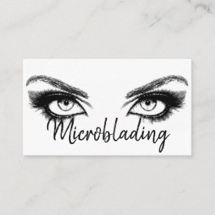 Microblading , Eyebrows, Tattoo, Permanent Makeup Business Card