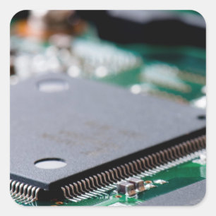 Microchip Square Sticker
