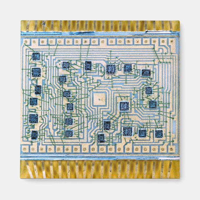Microchips and Circuits Magnet (Front)