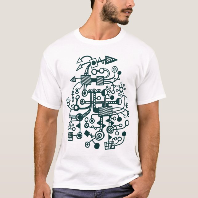 Microcosm Macrocosm - Dark Green T-Shirt (Front)