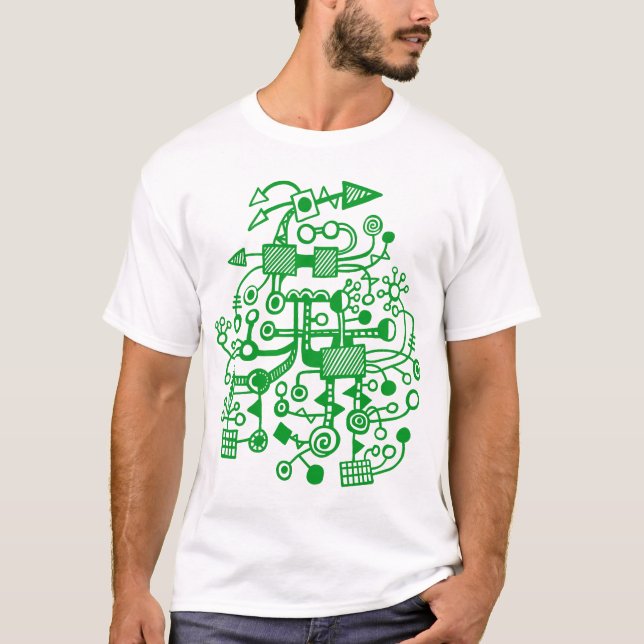 Microcosm Macrocosm - Grass Green T-Shirt (Front)