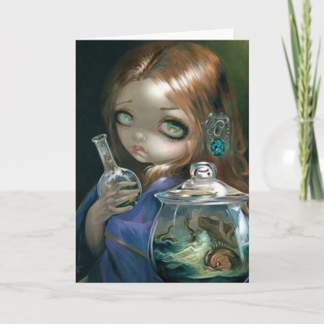 "Microcosm:  Sea Monsters" Greeting Card (Front)