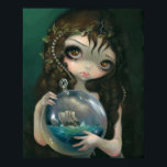 Microcosm: Seascape ART PRINT Pop Surrealism<br><div class="desc">"Microcosm: Seascape" is the third painting in my Microcosms series - delving into the theme of Alchemical microcosms - miniature life and worlds created in glass jars or beakers. This instalment features a beautiful girl painted in a very classical style, holding an aerated glass orb containing a miniature seascape, complete...</div>