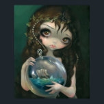 Microcosm: Seascape ART PRINT Pop Surrealism<br><div class="desc">"Microcosm: Seascape" is the third painting in my Microcosms series - delving into the theme of Alchemical microcosms - miniature life and worlds created in glass jars or beakers. This instalment features a beautiful girl painted in a very classical style, holding an aerated glass orb containing a miniature seascape, complete...</div>