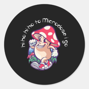 Microdosing Mental Health Awareness Classic Round Sticker