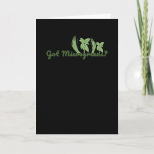 Microgreens Gardening Card