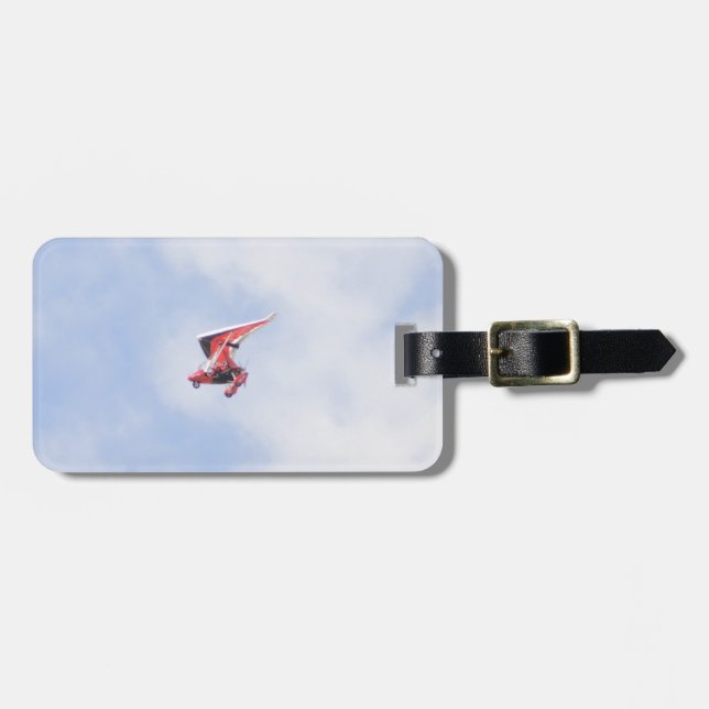 Microlight Aeroplane Luggage Tag (Front Horizontal)