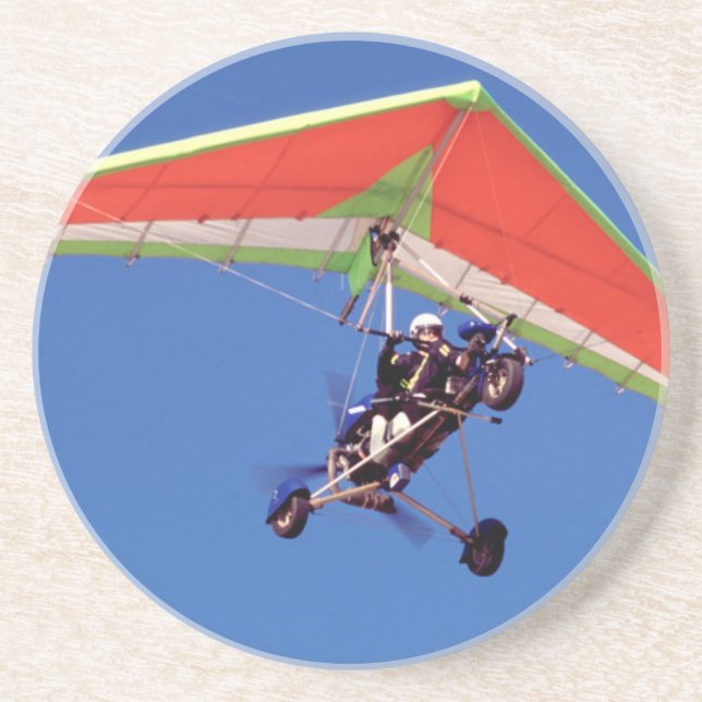 Microlight Flying In Sky, Western Cape Coaster (Front)