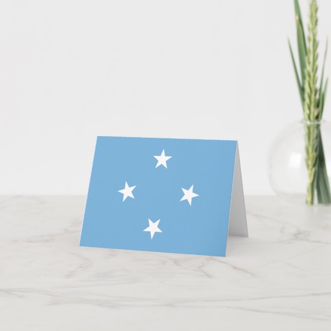 Micronesia Flag Card (Front)